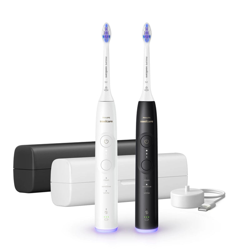 Philips Brush Teeth HX7419/01 / Sonicare 6500 With Etui Paquete Double Black/White