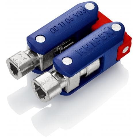 Knipex Doublejoint Key Armarios Control, Key Tubo Blue/Red Length Total Arm 97MM)