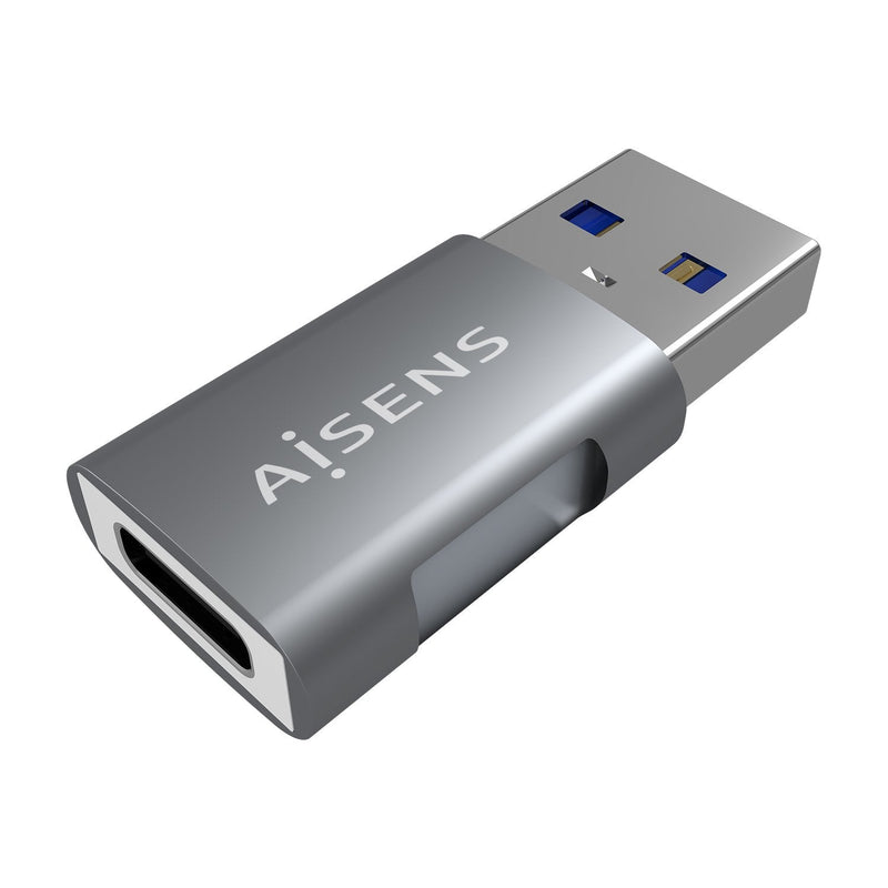 Aisens Mini Adapter USB 3.2 GEN2 10G 3A - Type USB-C/h-a/M - Grey