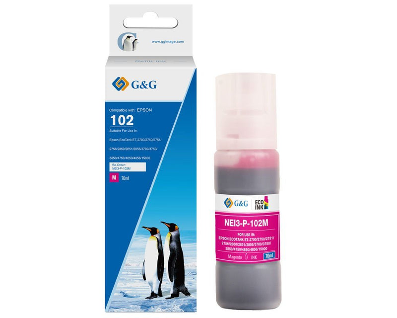 G&g Cartridge Komp. Epson 102/C13T03R340 Tintentank Magenta