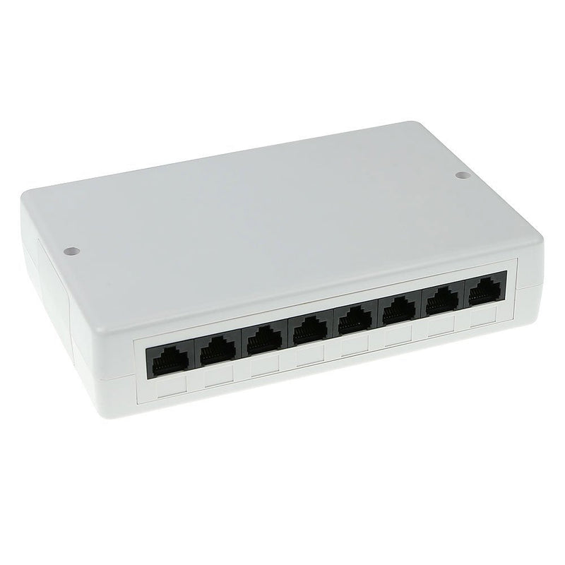 Surface Mounted Box Unshielded 8 Ports CAT.6