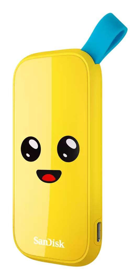 SanDisk Drive SSD External SDSSDE30-2T00-G25F 2TB USB Type-c 3.2 Gen 2 Yellow