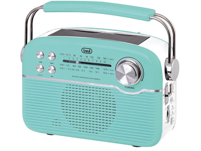 Trevi Radio Ra 7F50 Bt Portable Charging Solar + Aw + SD Tif. Green