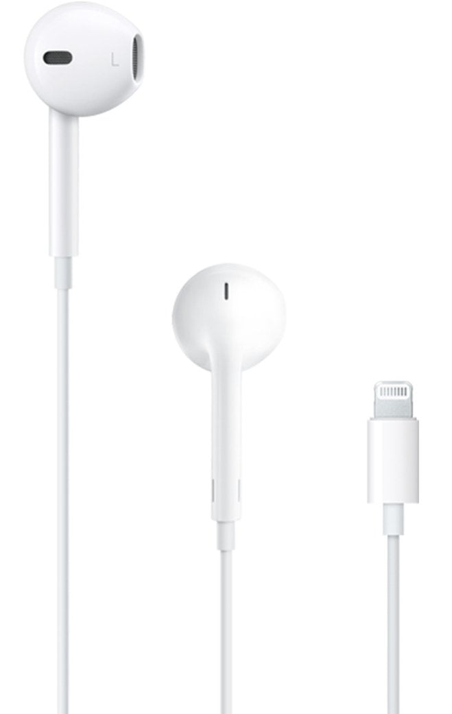 Apple Earpods Headphones With Connector Lightning With Controller And Microphone