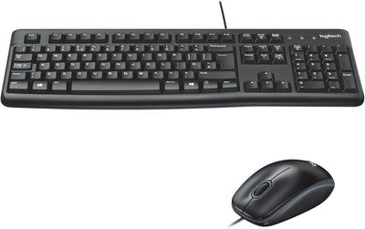 Logitech Keyboard Spanish + Mouse MK120 USB Black - 920-002550 — image 1