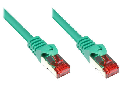Goodconnections Network Cable With Protector Pestaña, CAT.6, S FTP, Pimf, Pvc, 250MHZ, Green 30M, — image 1