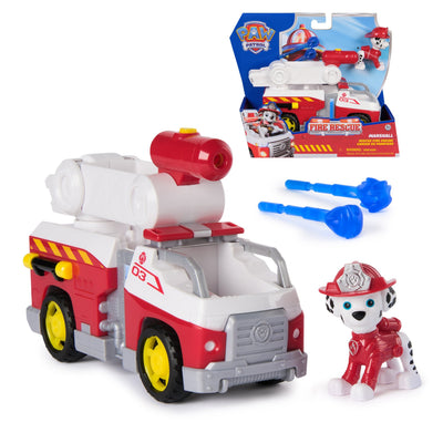 Spin Master Paw Patrol Fire Rescue: Camión Bomberos Marshall, Vehículo Toy With Ladder Tilting Lanzaproyectile — image 1