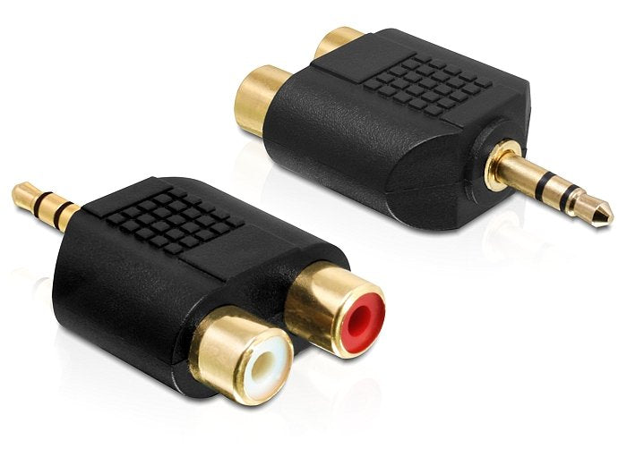 Delock Adapter Audio Jack 3,5 MM3 Pin Male 2 X Jack Female