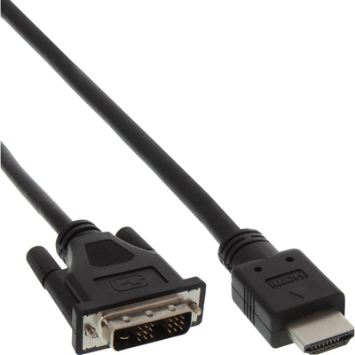 Inline Hdmi-DVI HDMI Cable Male a DVI Male 18 + 1 Black 5M — image 1