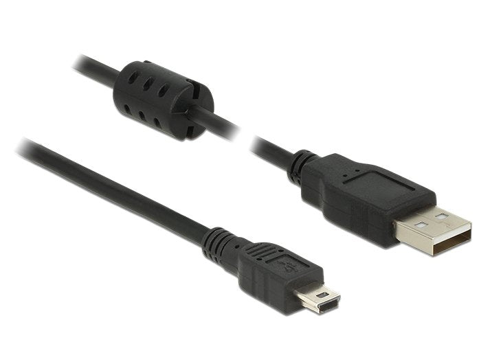 5M - USB 2.0-A USB 2.0 Mini-b 5M USB a Mini-usb B Male Black USB Cable