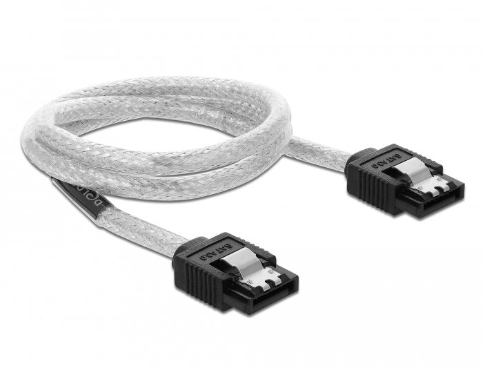Delock 85342 Cable SATA 6GB/S 50CM Transparent