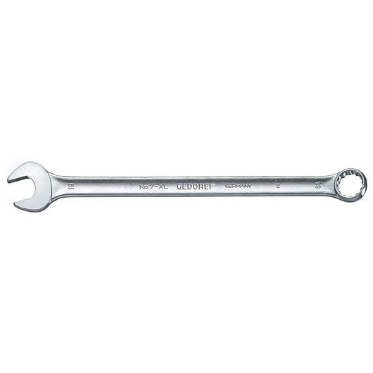 Gedore Key Ring Abierta 7 XL 10, Extralarga, 10MM (cromada, Ring Side Ángulo 15°) 6097300