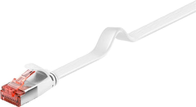 Goobay CAT.6 Flach-patchcable RJ-45 (m) Zu RJ-45 (m) U/FTP, White 500CM — image 1