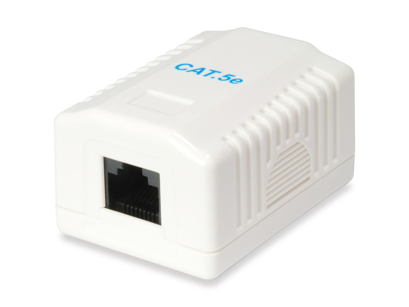Roseta Surface Categoria 5E 1 Female RJ45 Colour White