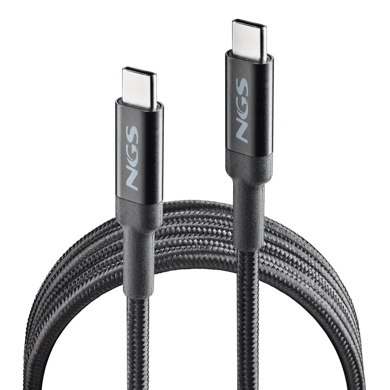 Ngs USB Cable 2.0 Type-c Knot USB Type-c Male USB Type-c Male Up To 65W 480Mbps 2M Black