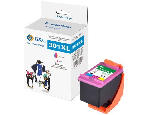 G&g Ink Cartridge Compatible HP 301XL/ CC564EE Xl-color