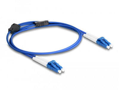 Delock Lwl Cable With Armadura Metálica Lc Duplex a Lc Duplex Singlemode OS2 1M — image 1