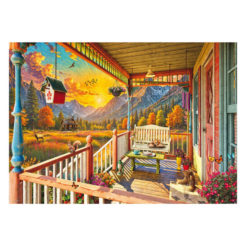 Schmidt Spiele Bergland-veranda, Rompecabezas 1000 Pieces 58893