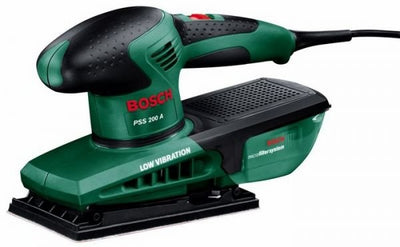 Bosch Lijadora Orbital Pss 200A Green/Black 200 Watts Case 200A 0603340000 — image 1