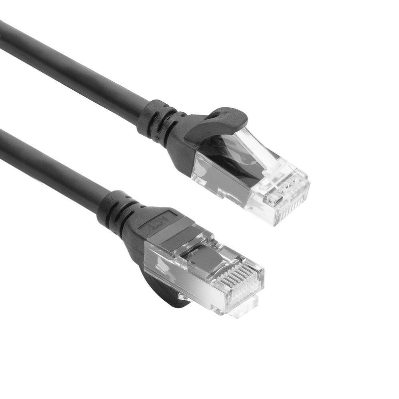 Black 7 Meters Tpe U UTP CAT.6A Ultra-flex Patch Cable Snagless With RJ45 Connectors