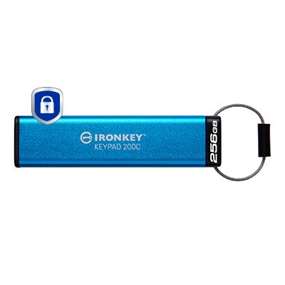 Kingston USB Flash Drive Ironkey Keypad 200 256GB, IKKP200C/256GB