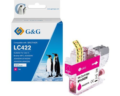 G&g Ink Brother 422 LC422M Magenta 550 Copias