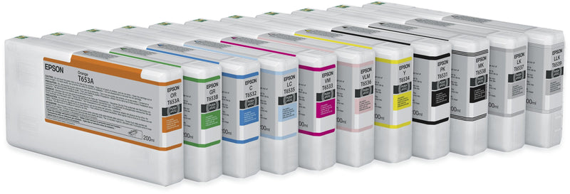 Epson Genuine Cartridge Inyeccion Ink Orange 200ML Sp/4900 T653A
