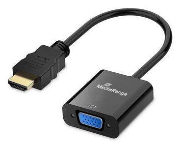 Mediarange HDMI a VGA (HD15) Video Convertidor, 20CM, Sw