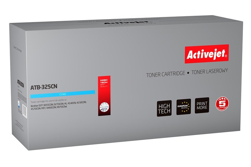Activejet Toner Compatible Brother TN-325C - Supreme - 3500 Páginas - Cyan