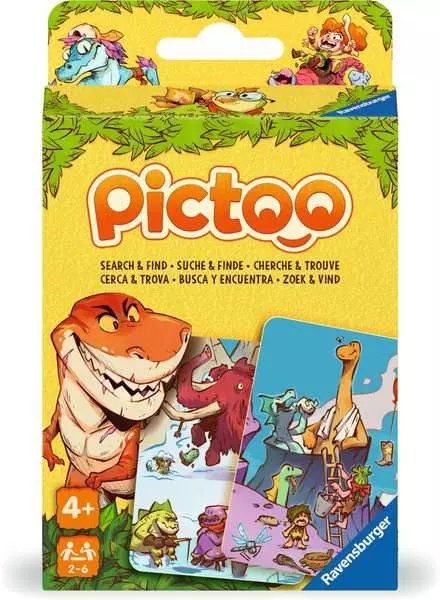 Ravensburger Pictoo Dino World, Set Of Cartas 23479
