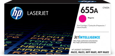 HP Genuine Toner 655A Magenta Laserjet (CF453A) Colour Laserjet Enterprise M652, M653, Laserjet Enterprise Flo — image 1
