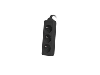 Lanberg PS0-03E-0150-BK Base Múltiple 1,5M 3 Salidas AC Indoor Black — image 1