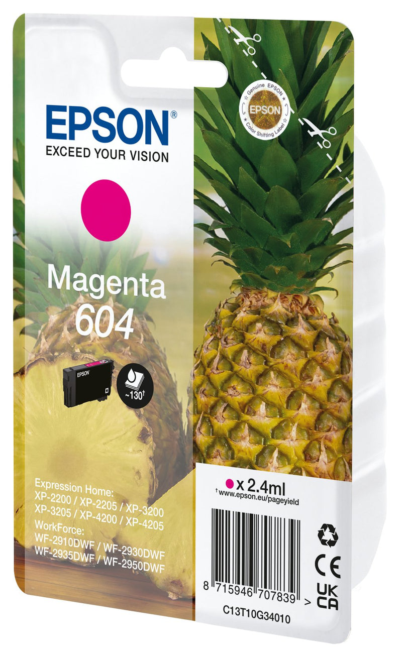 Epson 604 Ink 1 Genuine Performance Standard Magenta