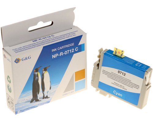 G&g Cartridge Compatible With Epson T0712/ C13T07124012 Cyan