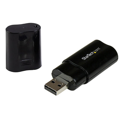 StarTech.com Card Sound Stereo USB External Adapter Convertidor Black Card Sound Stereo USB 2.0 P/N: MU15M — image 1