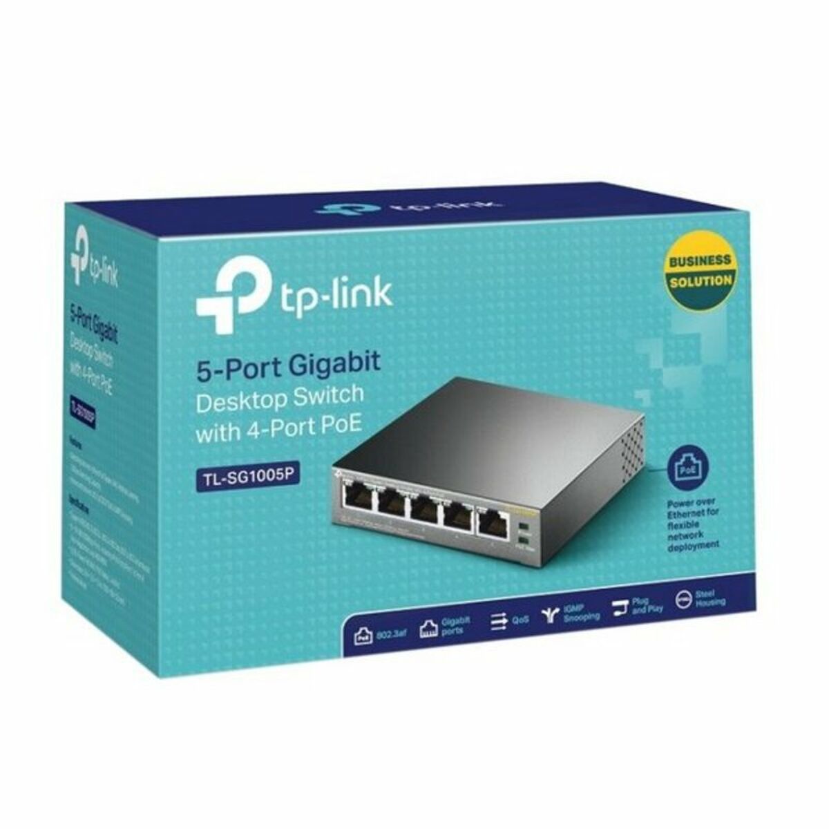 Tp-Link Desktop Switch Tp-Link Tl-Sg1005P Lan Poe