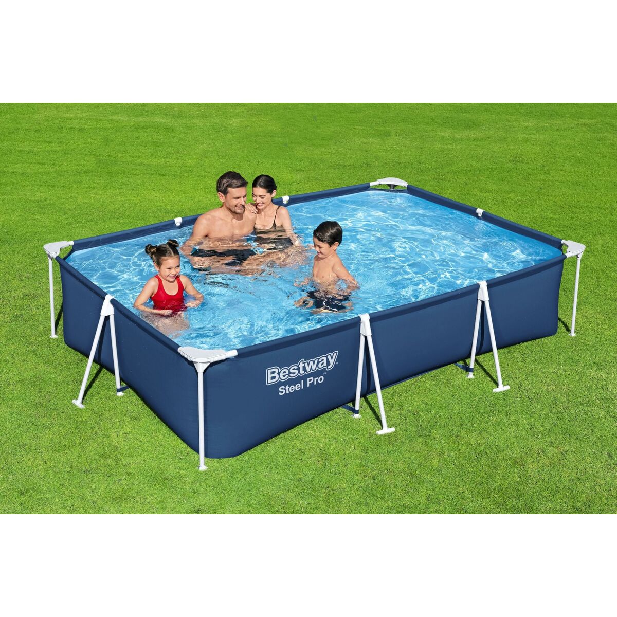 Bestway Adult Rigid Pool With Filter 300X201X66 Cm Garden 56411