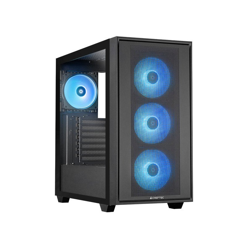 Chieftec Hunter 3 GS-03B-OP, Box Tower Black Glass Tempered GS-03B-OP