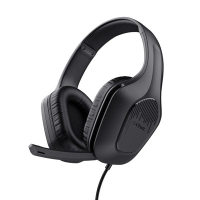 Trust Headphone Gaming GXT417 Zirox Black Headphones Gaming With Microphone Trust Gaming Gxt 417 Zirox/ Jack 3 — image 1