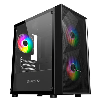 Unykach Mir B200 Box Gaming microATX, Mini ITX - Side Glass Tempered - 3.5, 2.5 - USB-A 2.0, 3.0 And Audio - 3 — image 1