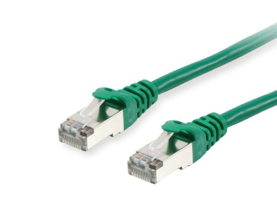Equip Network Cable CAT.6A S FTP 2x RJ45 0.25M Green Lszh — image 1