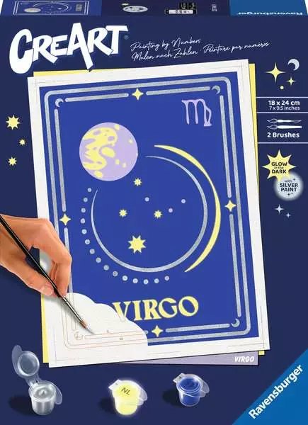 Ravensburger Creart - Signo Zodiacal Virgo, Pintura 23744