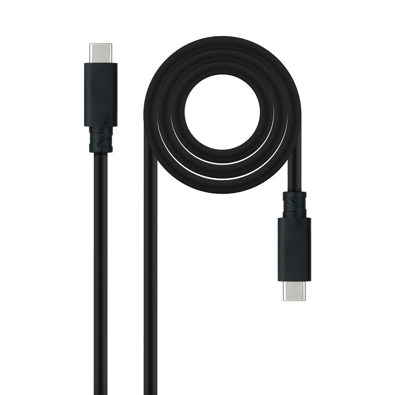 Nanocable USB Cable 3.1 GEN2 5A USB-C/M-usb-c/M 2M - Black