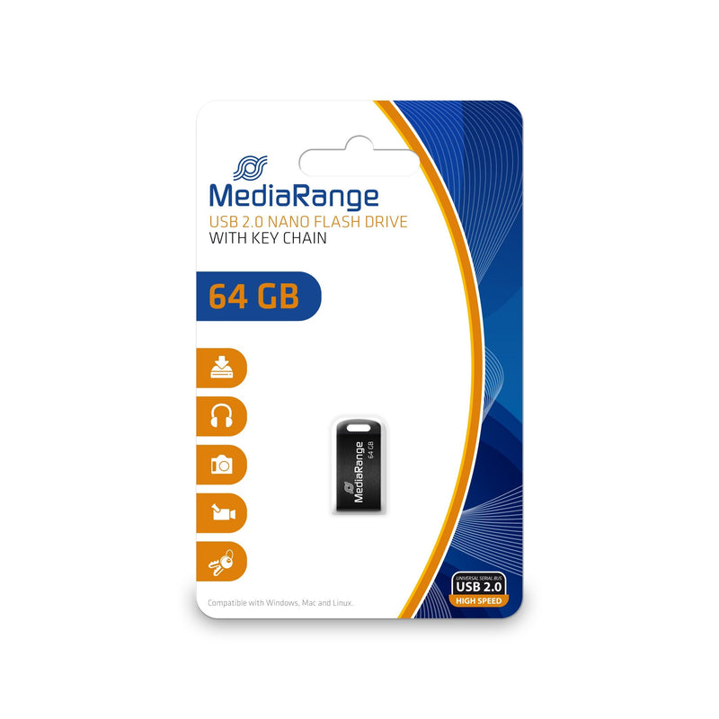 Mediarange Usb-mick 64GB USB 2.0 Nano