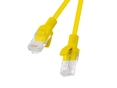 Lanberg Network Cable PCU6-10CC-0500- And RJ45 UTP CAT.6 5M Yellow — image 1