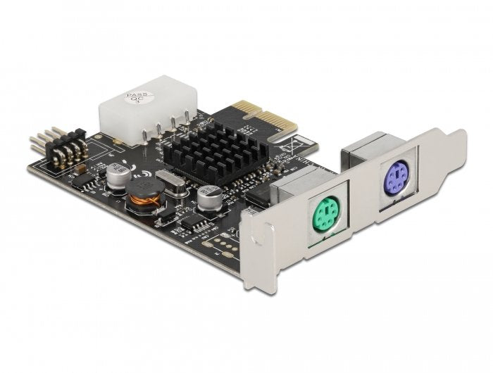 Delock Card Pci Express X1 a 2 X Ps/2 And Head Pines USB - Factor Forma Low Perfil