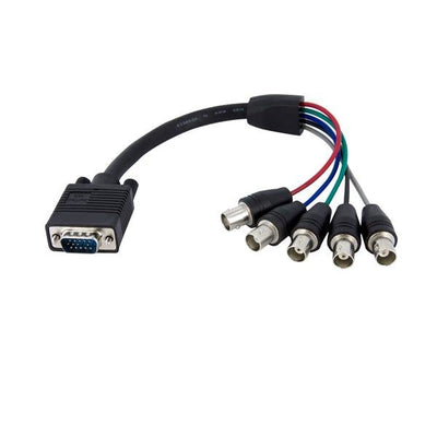 StarTech Cable VGA HD15 a 5 BNC Rgbhv M/H 0.30M Black VGABNCMF1 — image 1