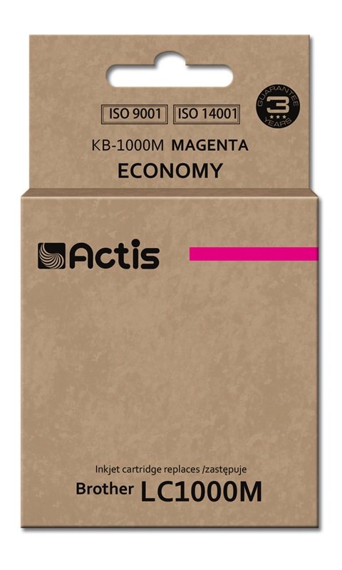 Actis Ink KB-1000M (reemplazo Brother LC1000M / LC970M - Standard - 36ML - Magenta