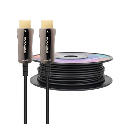 Nanocable HDMI Cable V2.1 Aoc Male a HDMI V2.1 Male 80M - 8K@60HZ 4K@120HZ 48Gbps - Black — image 1