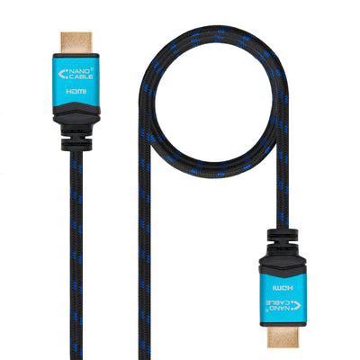 Nanocable HDMI Cable V2.0 Male a HDMI V2.0 Male 3M - 4K@60HZ 18Gbps - High Speed - Recubierto Nylon Trenzado - — image 1